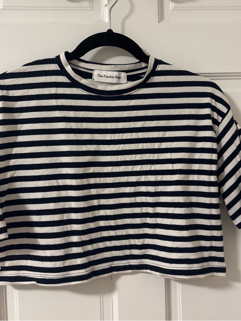 The Frankie Shop Kids Black & White Striped Tee